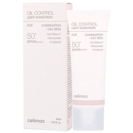 Celimax - Oil Control Light Sunscreen SPF50+ PA++++, 40 ml - matujący krem do twarzy z filtrem