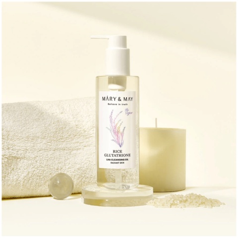 Mary&May - Rice Glutathione LHA Cleansing Oil, 200 ml - olejek do demakijażu