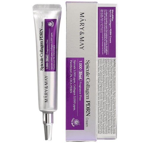 Mary&May - Spicule Collagen PDRN Cream, 15 g - regenerujący krem przeciwstarzeniowy do twarzy