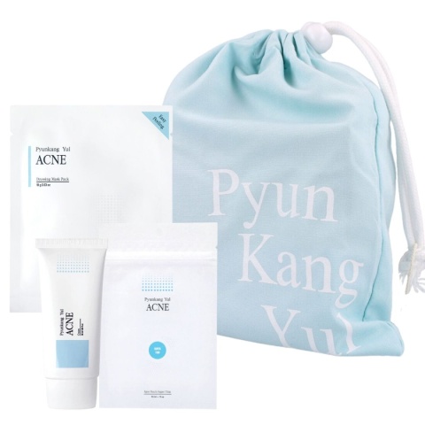 Pyunkang Yul -l Set ACNE (krem, maska do twarzy, punktowe plasterki) - zestaw pielęgnacyjny dla skóry trądzikowej