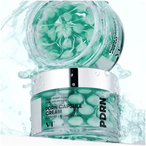 VT COSMETICS - PDRN Capsule Cream 100, 50 ml - regenerująco-nawilżający kapsułkowy krem do twarzy