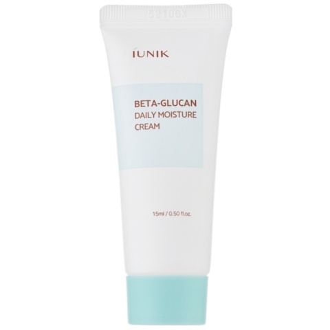 iUNIK - Beta-Glucan Daily Moisture Cream Mini, 15 ml - nawilżający krem do twarzy w wersji mini