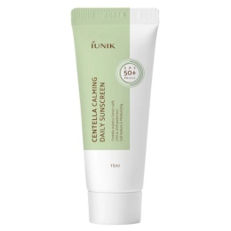 iUNIK - Centella Calming Daily Sunscreen SPF50+ PA++++, 15 ml - mini krem z filtrem